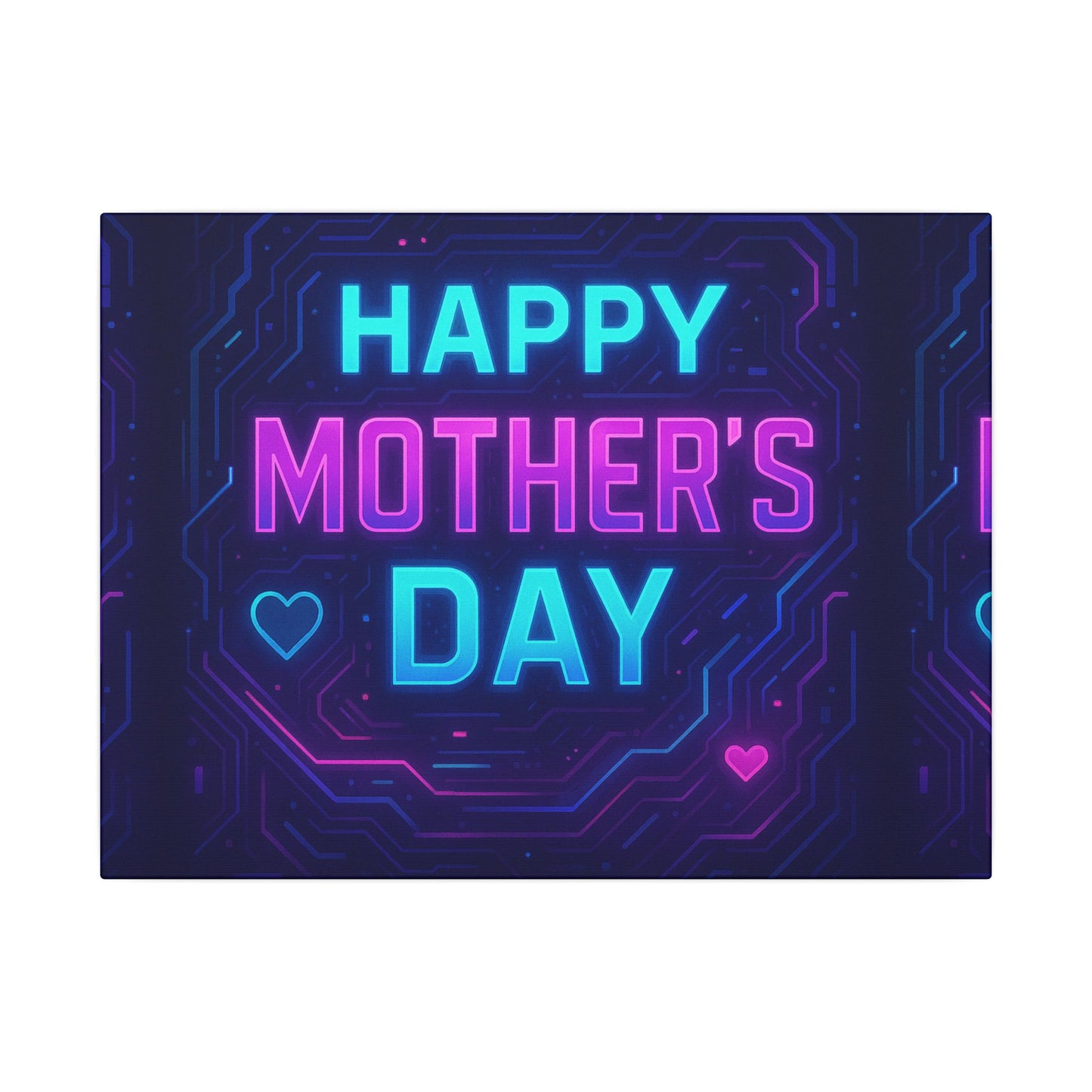 Mother’s Day CyberGlow AR Canvas – Limited Edition Matte Canvas, Stretched, (Multi-Size)