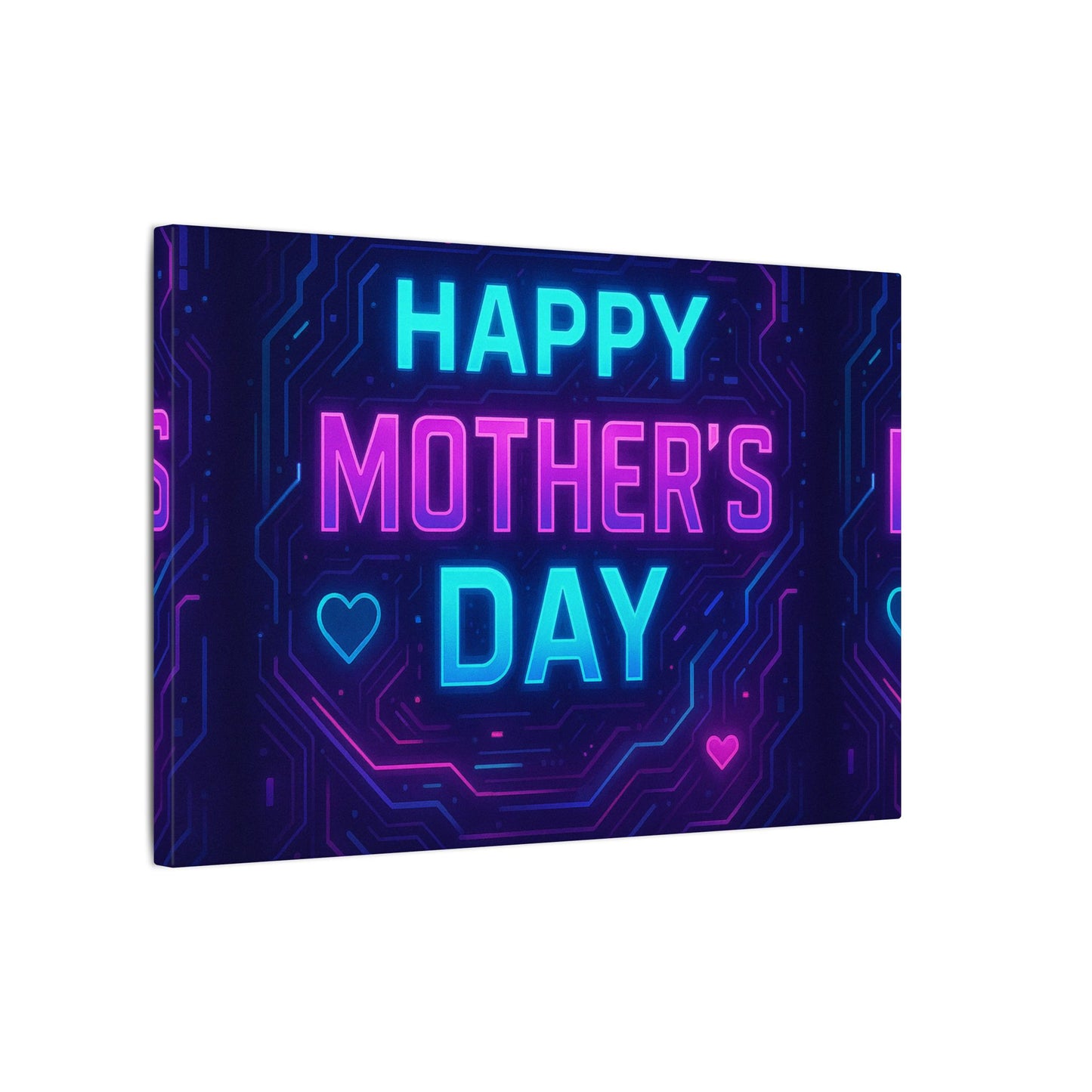 Mother’s Day CyberGlow AR Canvas – Limited Edition Matte Canvas, Stretched, (Multi-Size)