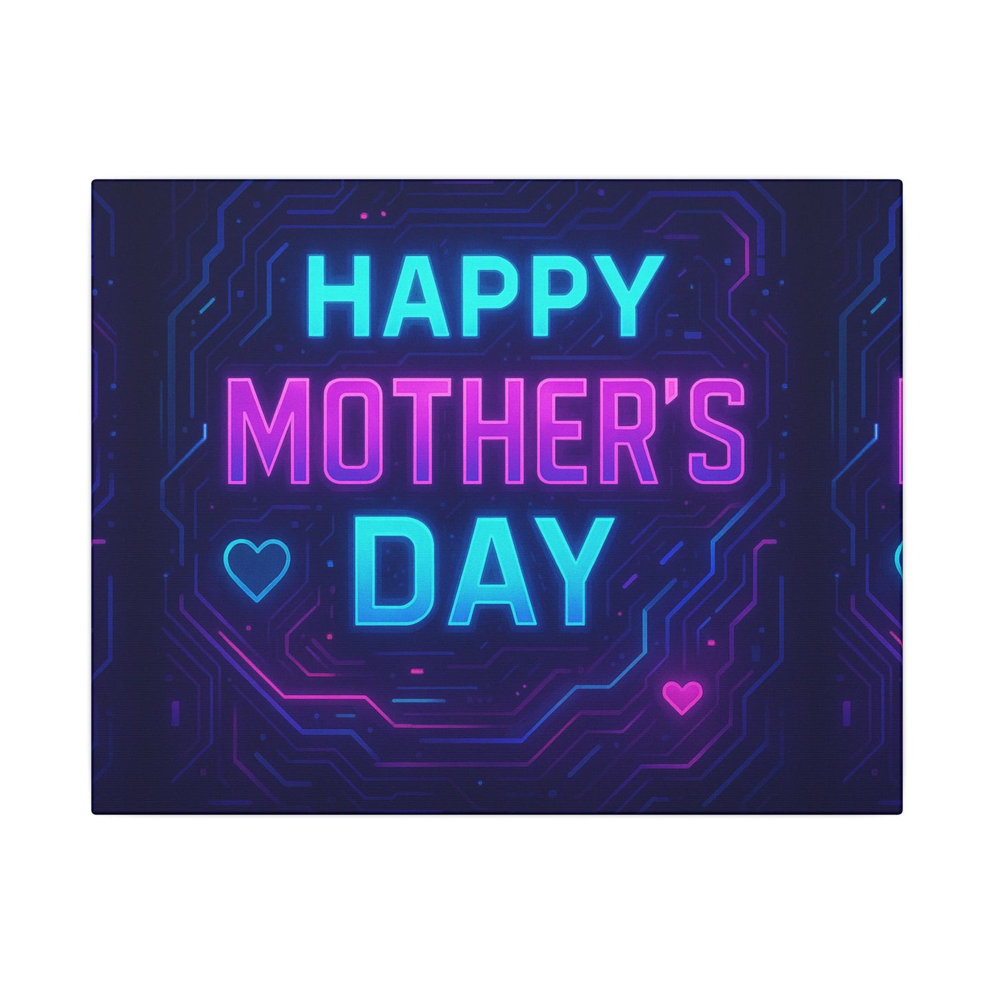 Mother’s Day CyberGlow AR Canvas – Limited Edition Matte Canvas, Stretched, (Multi-Size)