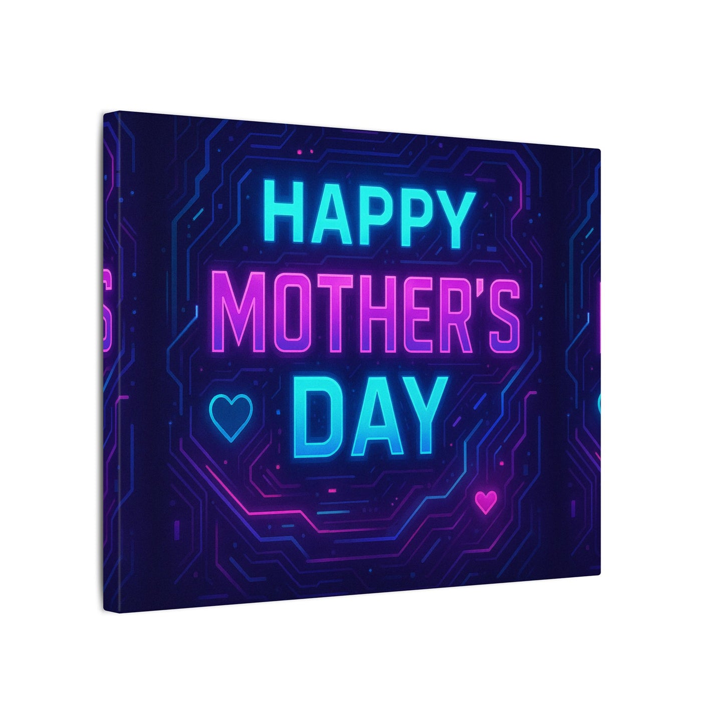 Mother’s Day CyberGlow AR Canvas – Limited Edition Matte Canvas, Stretched, (Multi-Size)