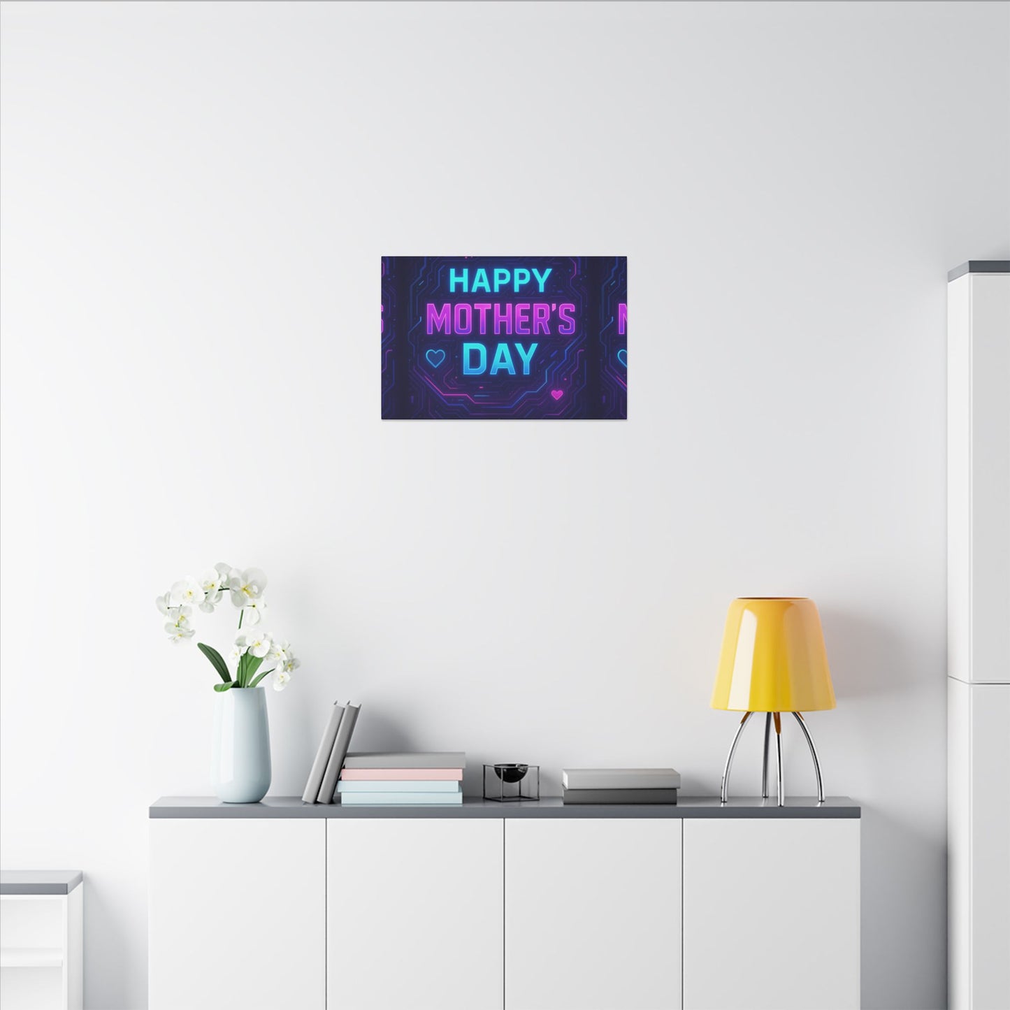 Mother’s Day CyberGlow AR Canvas – Limited Edition Matte Canvas, Stretched, (Multi-Size)