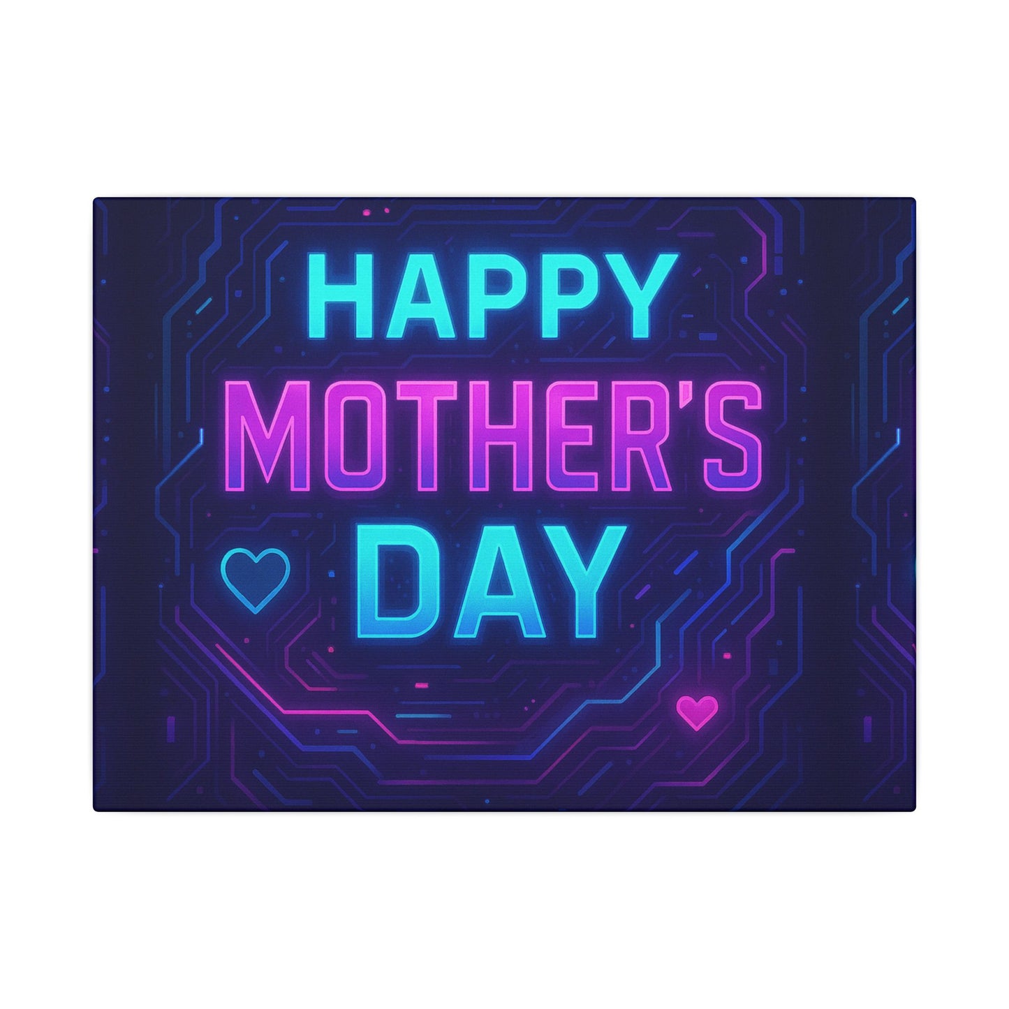 Mother’s Day CyberGlow AR Canvas – Limited Edition Matte Canvas, Stretched, (Multi-Size)