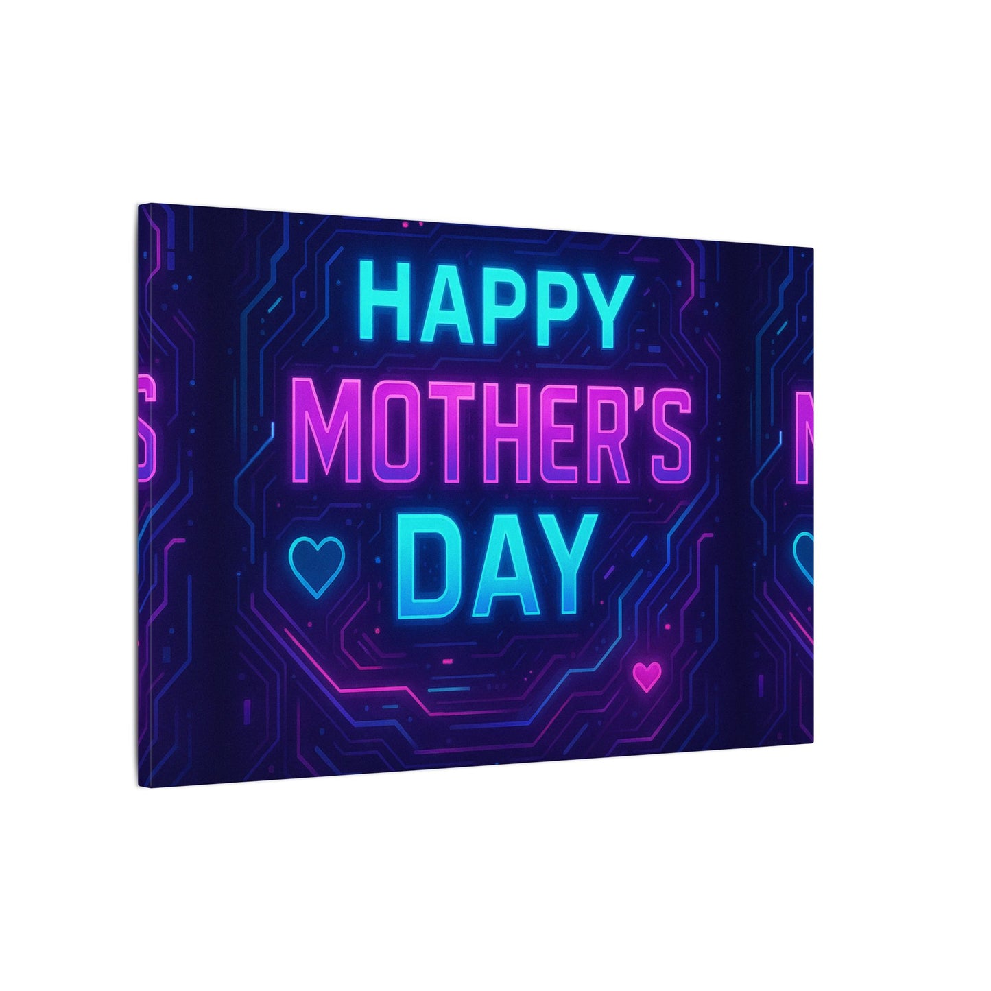 Mother’s Day CyberGlow AR Canvas – Limited Edition Matte Canvas, Stretched, (Multi-Size)