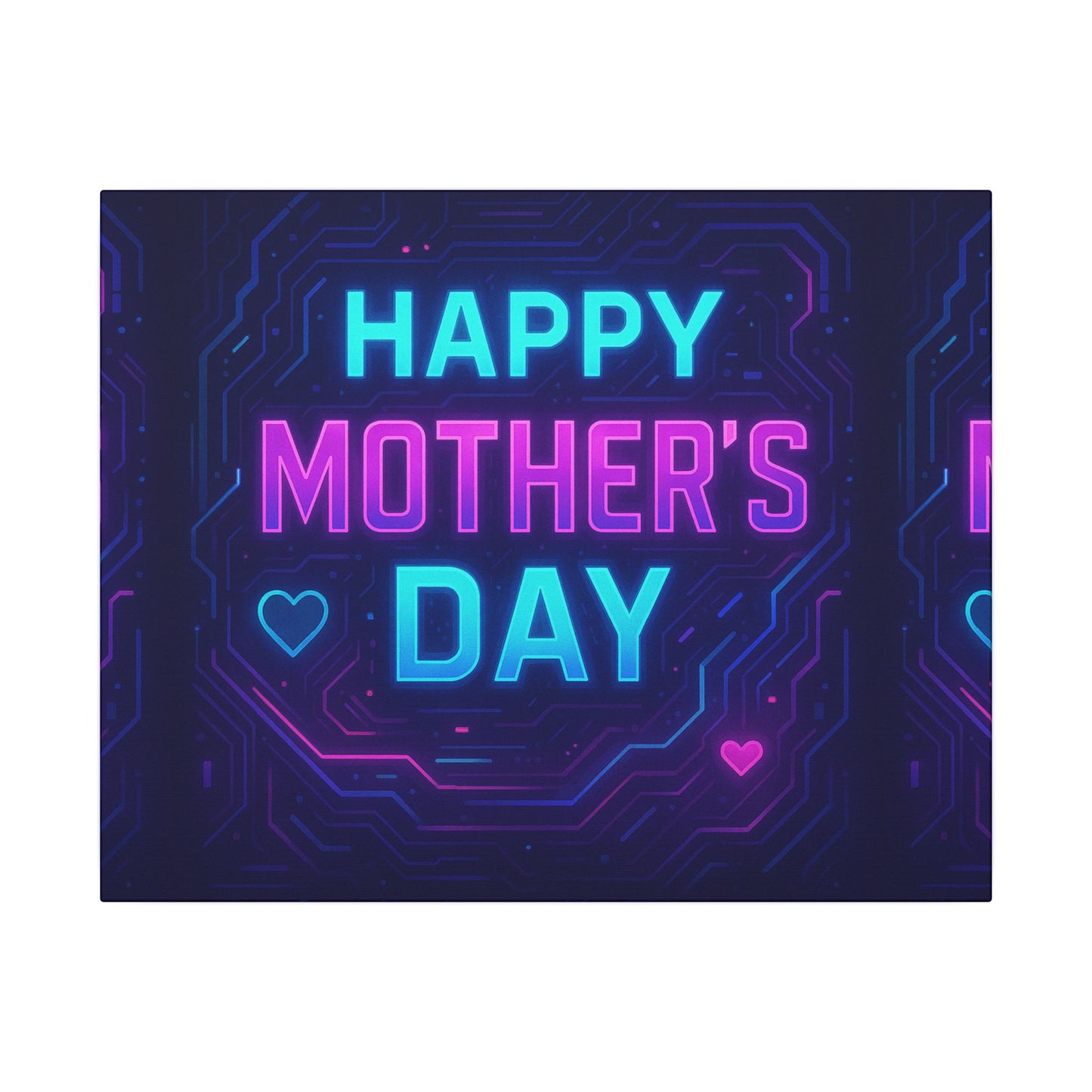 Mother’s Day CyberGlow AR Canvas – Limited Edition Matte Canvas, Stretched, (Multi-Size)