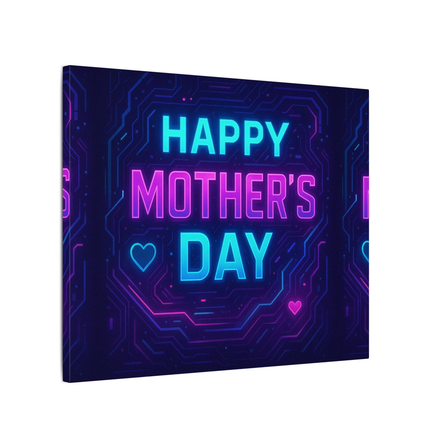 Mother’s Day CyberGlow AR Canvas – Limited Edition Matte Canvas, Stretched, (Multi-Size)