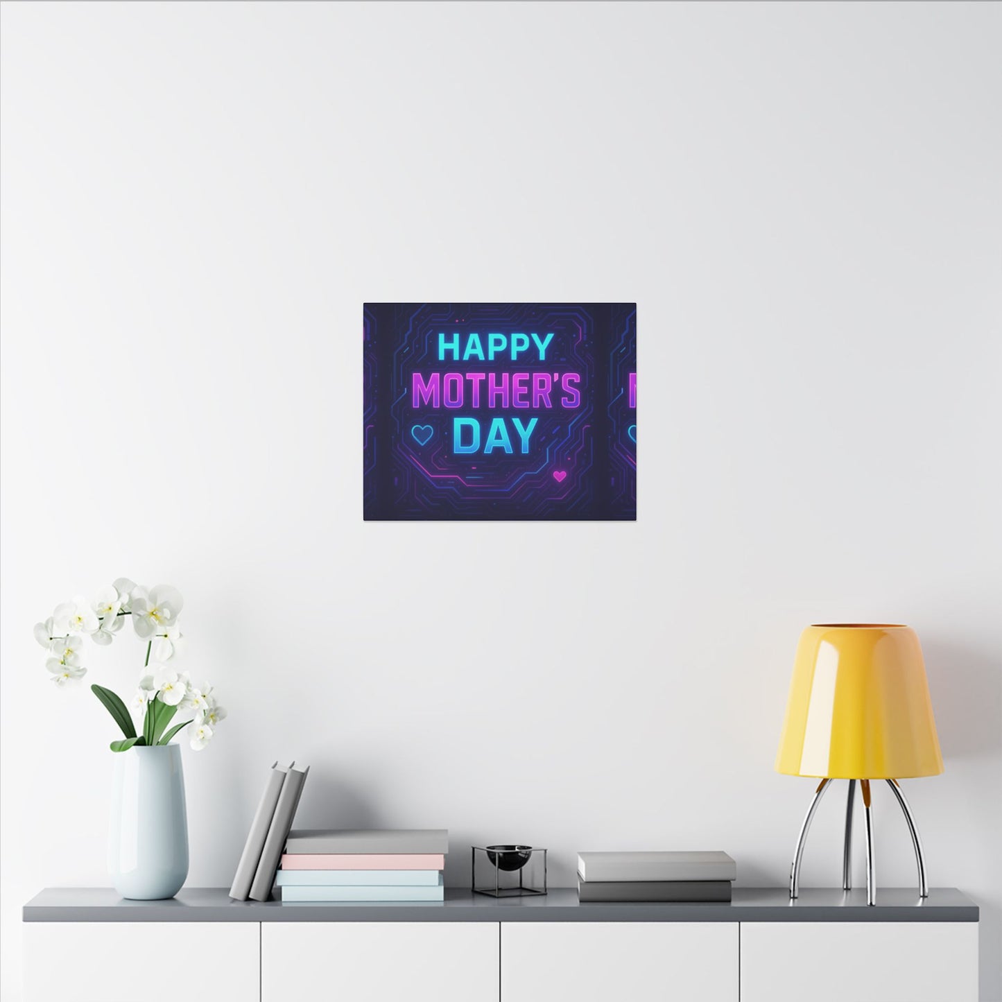Mother’s Day CyberGlow AR Canvas – Limited Edition Matte Canvas, Stretched, (Multi-Size)