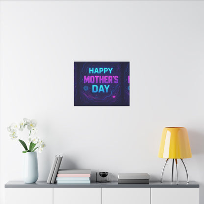 Mother’s Day CyberGlow AR Canvas – Limited Edition Matte Canvas, Stretched, (Multi-Size)