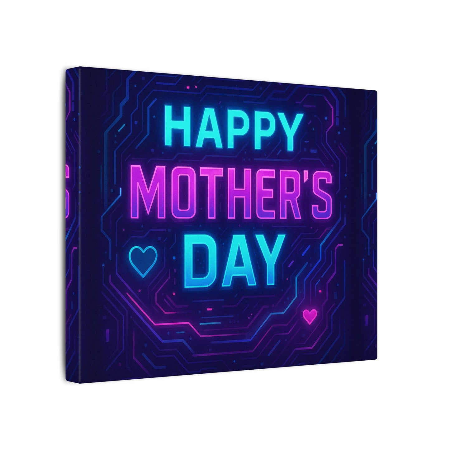 Mother’s Day CyberGlow AR Canvas – Limited Edition Matte Canvas, Stretched, (Multi-Size)