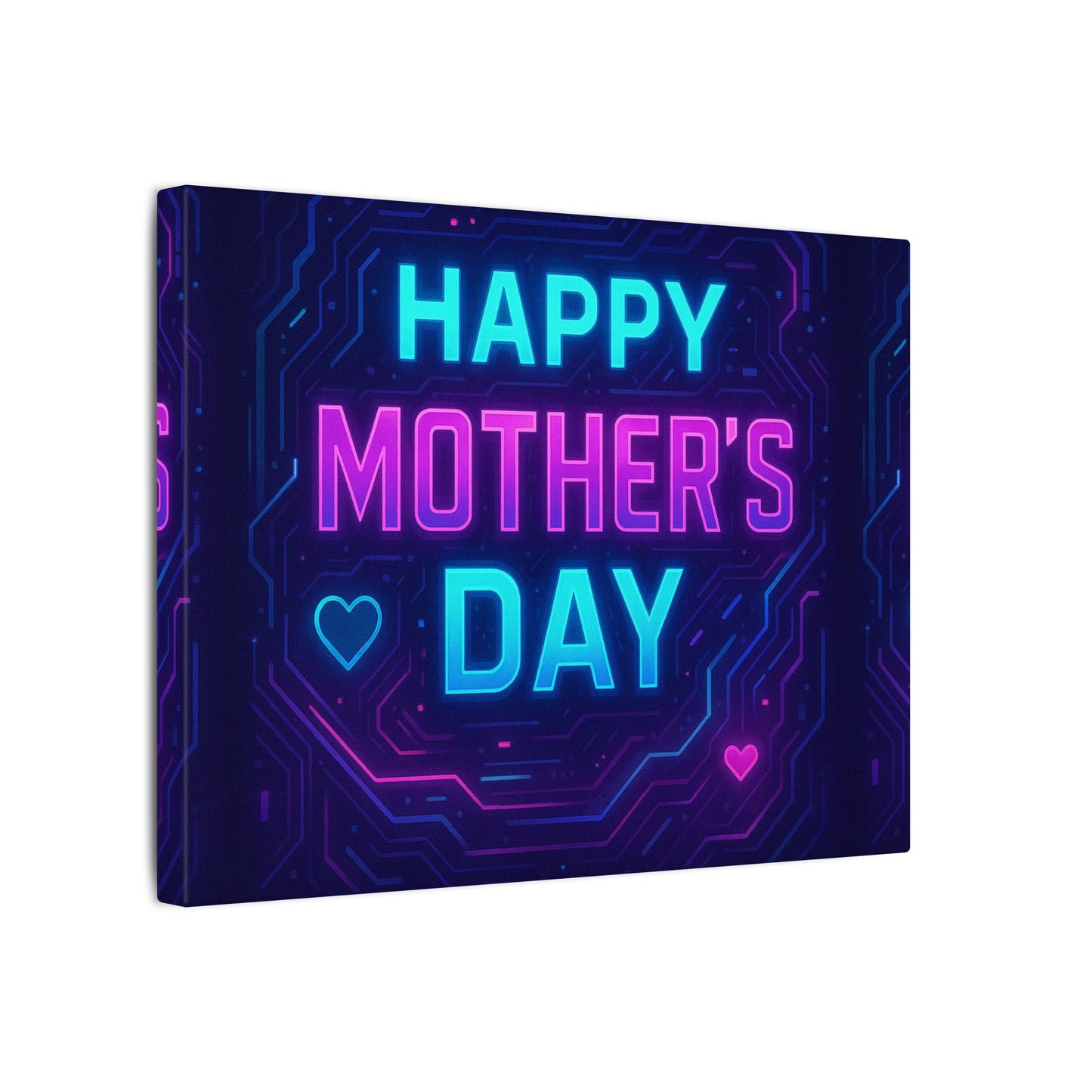 Mother’s Day CyberGlow AR Canvas – Limited Edition Matte Canvas, Stretched, (Multi-Size)