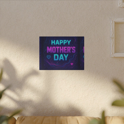 Mother’s Day CyberGlow AR Canvas – Limited Edition Matte Canvas, Stretched, (Multi-Size)
