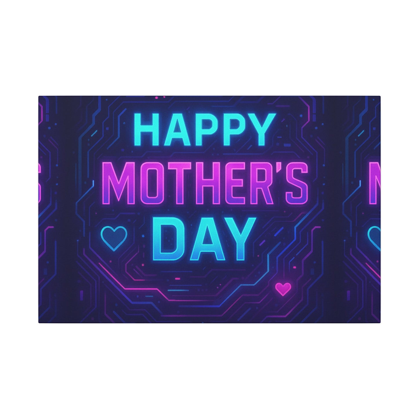 Mother’s Day CyberGlow AR Canvas – Limited Edition Matte Canvas, Stretched, (Multi-Size)