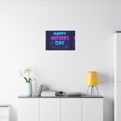 Mother’s Day CyberGlow AR Canvas – Limited Edition Matte Canvas, Stretched, (Multi-Size)