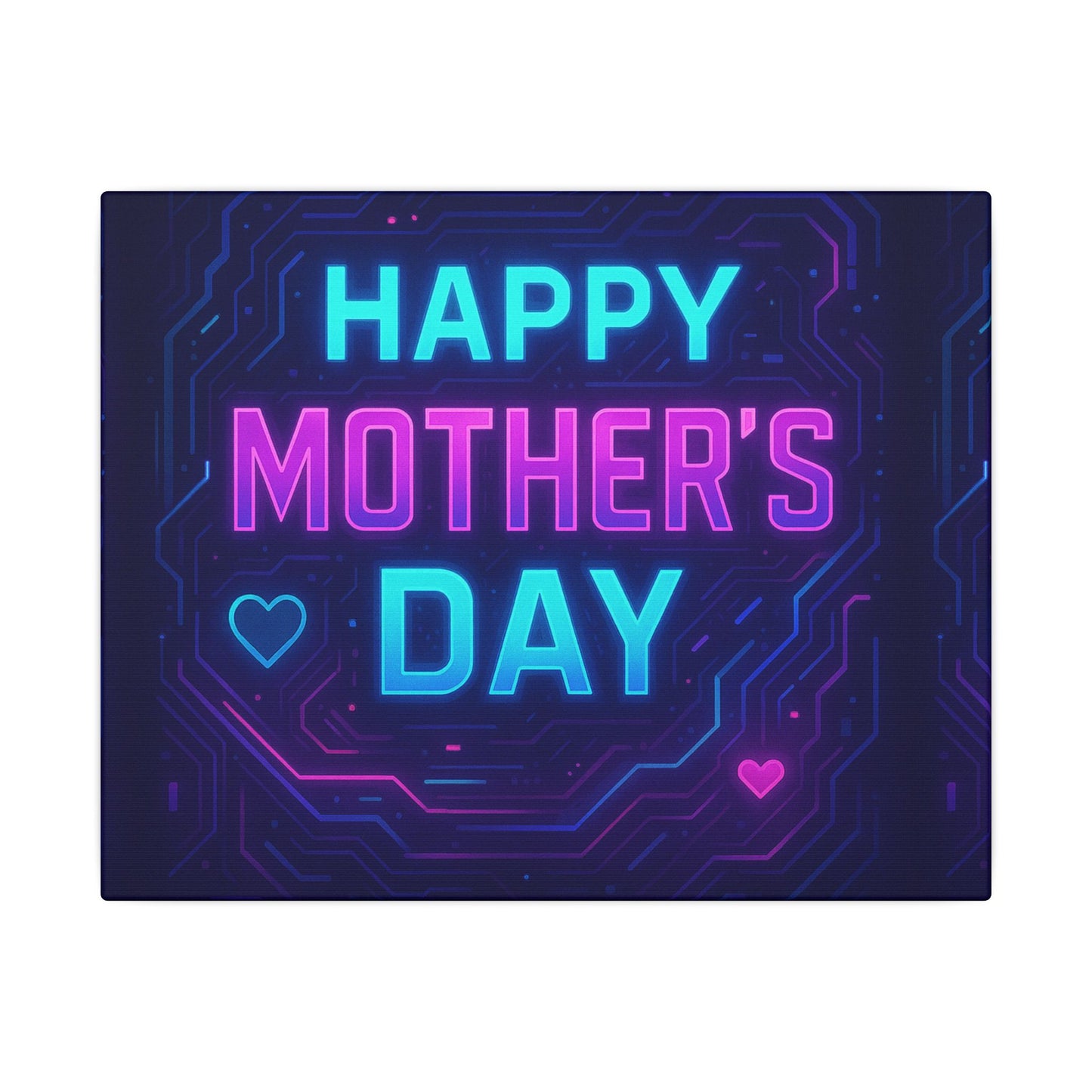 Mother’s Day CyberGlow AR Canvas – Limited Edition Matte Canvas, Stretched, (Multi-Size)